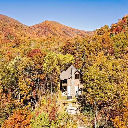 Maggie Valley Cabin With Beautiful Mountain Views, Hottub, Pet Friendly, Gameroom, Fireplace المظهر الخارجي الصورة
