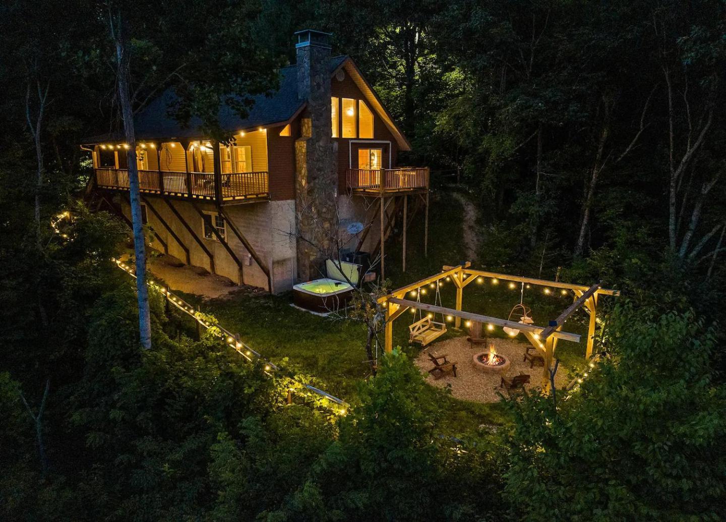 Maggie Valley Cabin With Beautiful Mountain Views, Hottub, Pet Friendly, Gameroom, Fireplace المظهر الخارجي الصورة